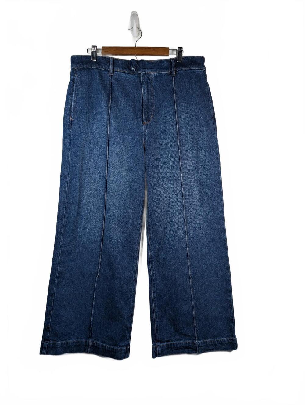 NWT LOFT The Wide Leg Crop jeans size 14
